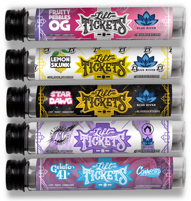 Blue River Lift Tickets Collection PNG