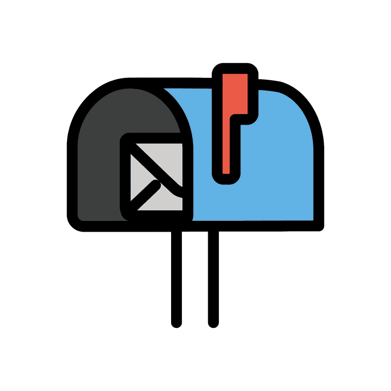 Colorful and Modern Mailbox Design PNG