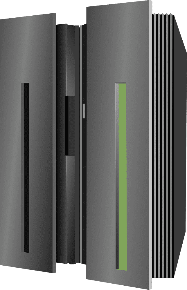 Advanced Server Rack System Design PNG