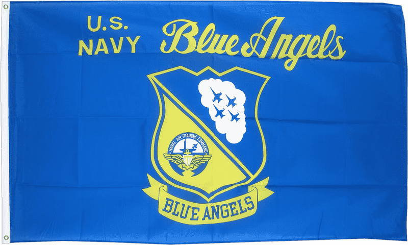 U S Navy Blue Angels Flag Design PNG