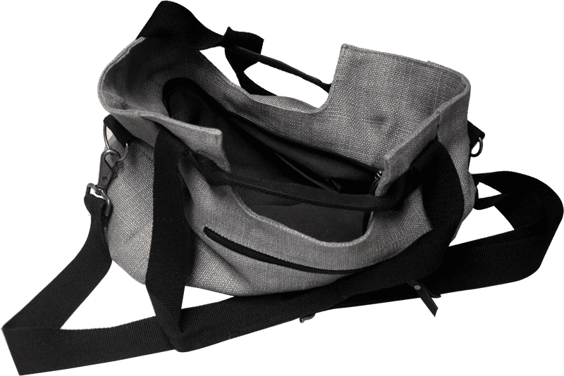 Stylish Grey Shopping Bag for Everyday Use PNG