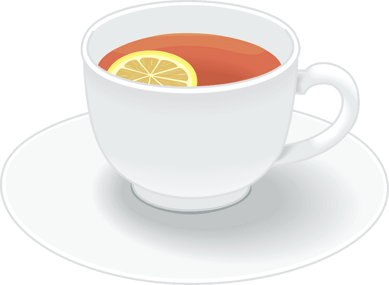 Refreshing Lemon Tea Cup Delight PNG