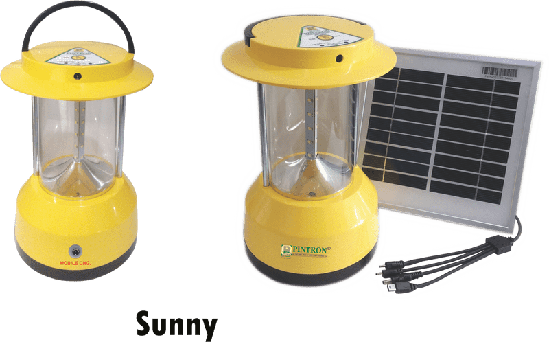 Sunny Solar Panel Lantern System PNG