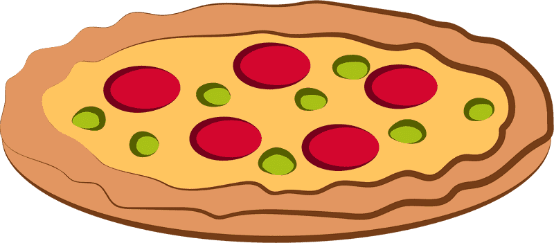 Delicious Pepperoni Pizza with Green Peppers PNG