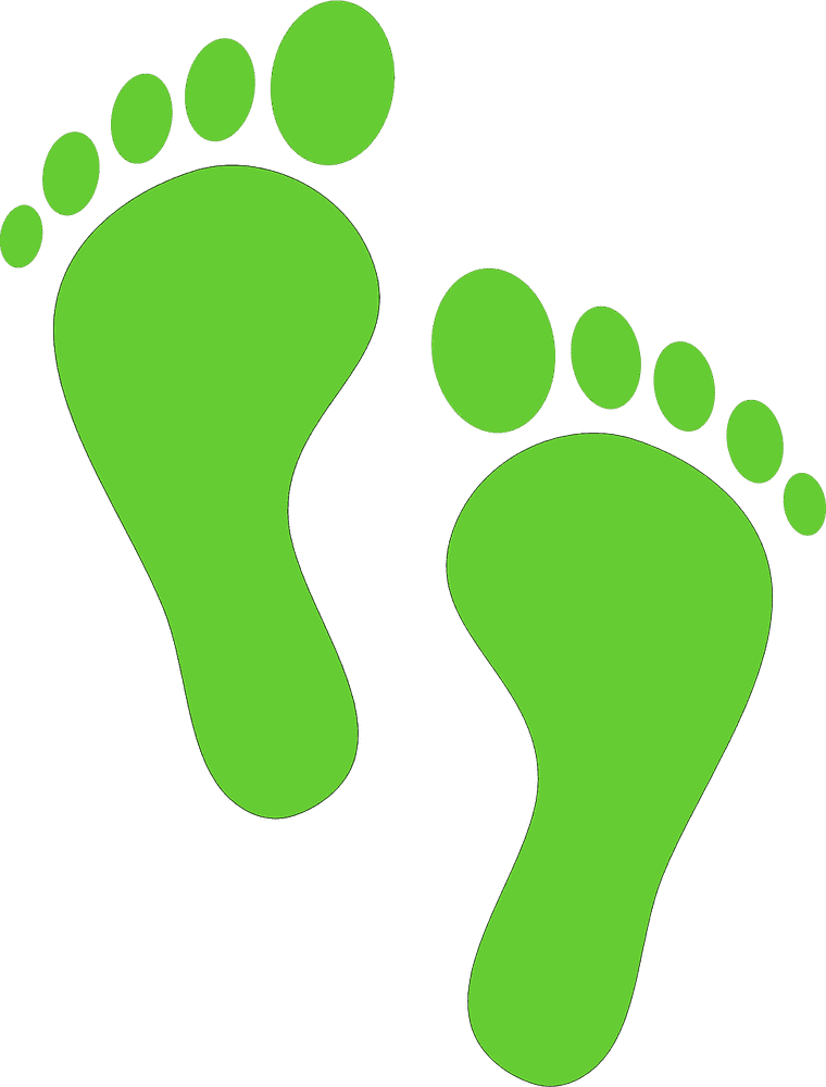 Step Ladder Footprint Design PNG
