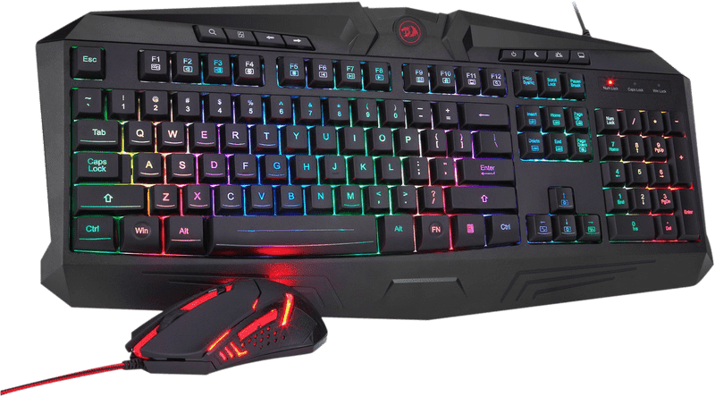 Illuminated Gaming Keyboard with RGB Lighting PNG