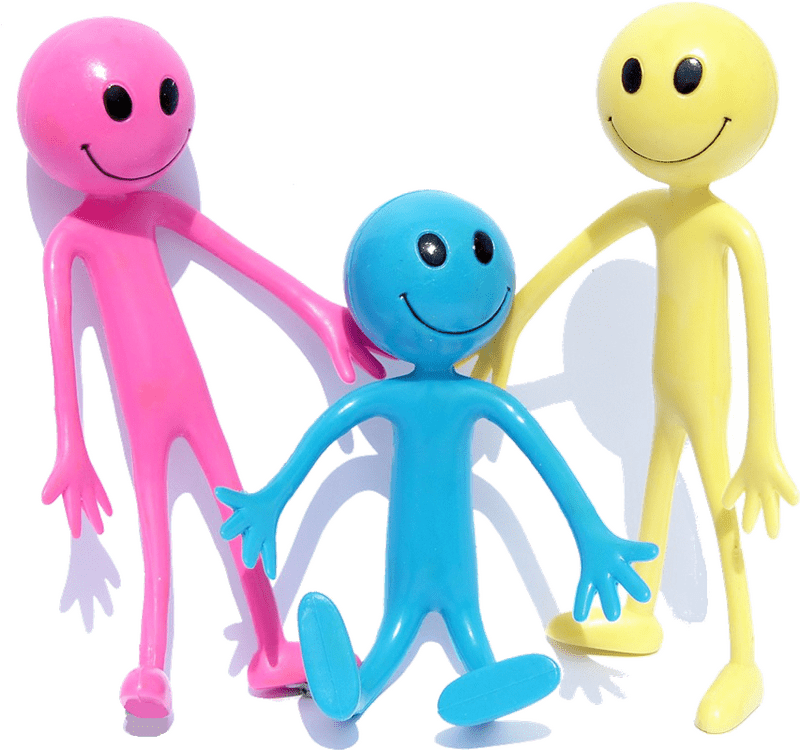 Colorful Smiley Friends Having Fun PNG