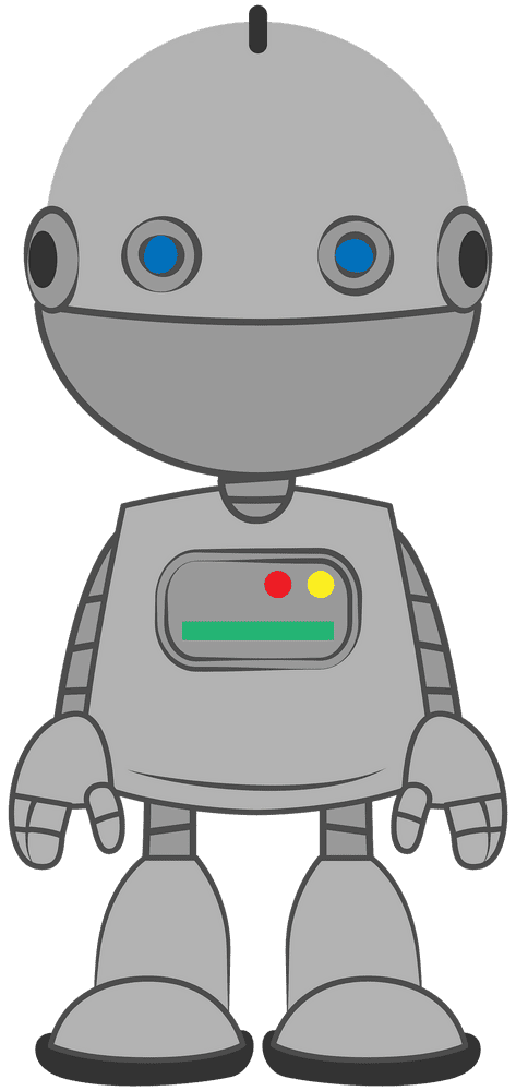 Friendly Helper Robot Companion PNG