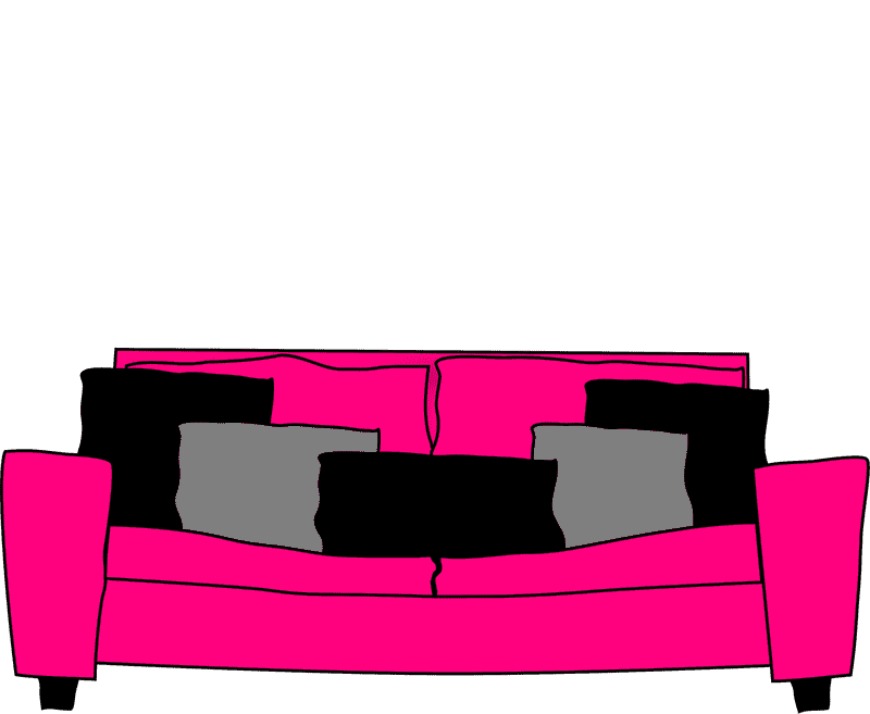 Comfortable Hospital Room Seating Area PNG