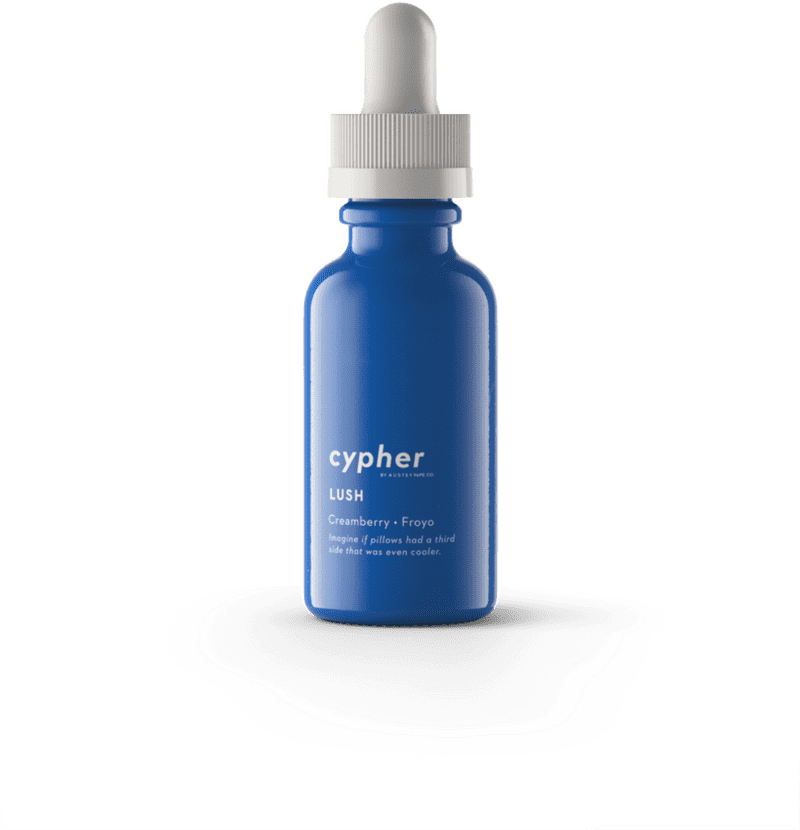 Lush Cypher Creamberry Flavor Bottle PNG