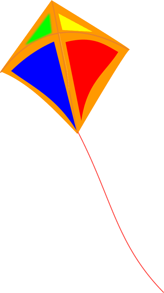 Colorful Kite of Joyful Skies PNG