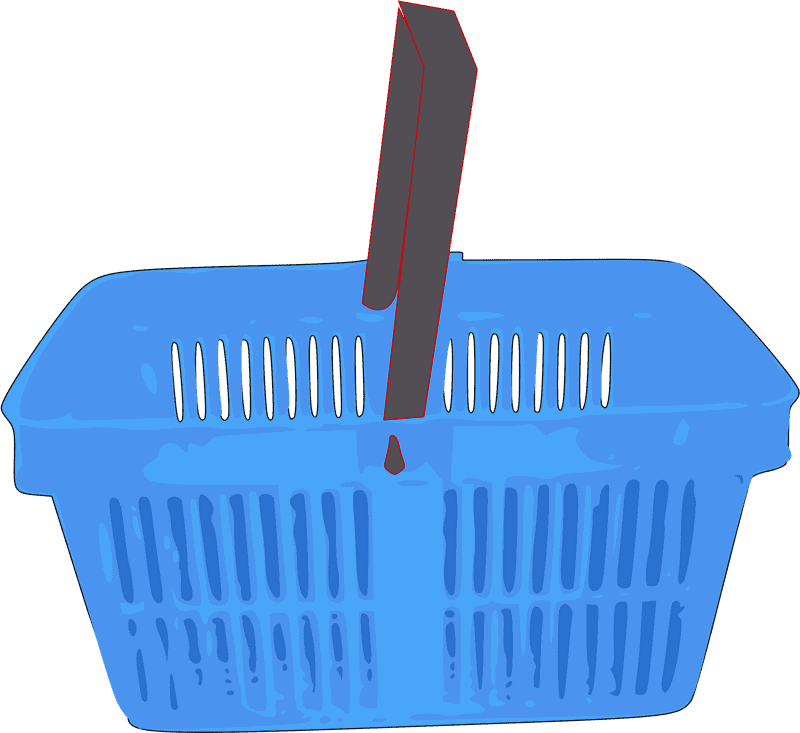 Colorful Laundry Basket for Everyday Use PNG