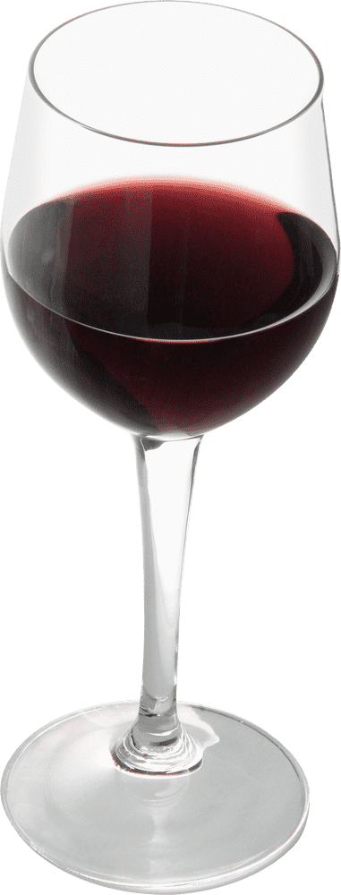 Magnifying Glass Revealing the Depths of Wine PNG