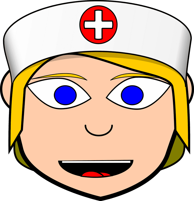 Cheerful Nurse with Caring Spirit PNG