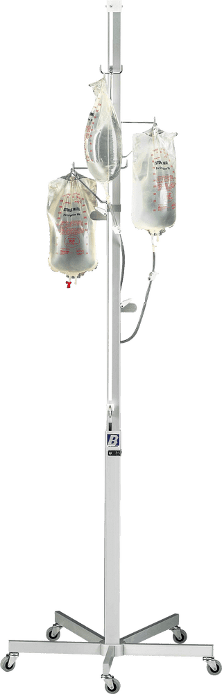Dual IV Stand for Hospital Use PNG