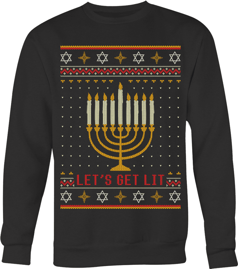 Hanukkah Celebration Let's Get Lit! PNG