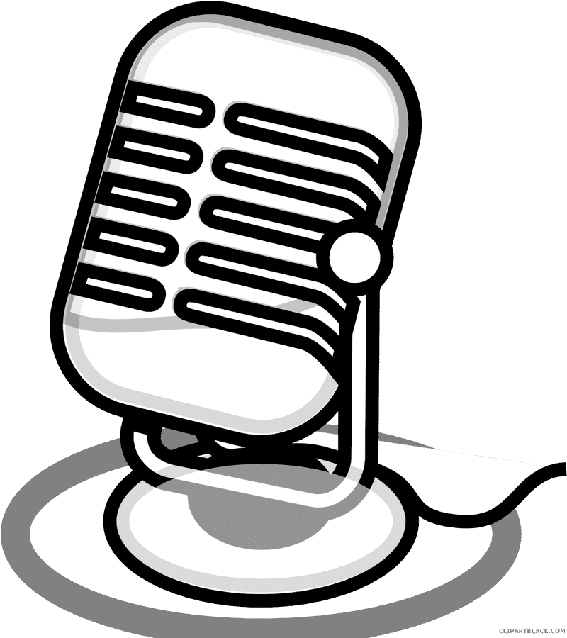 Vintage Style Microphone Icon PNG