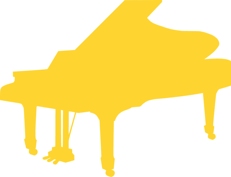 Melodic Elegance The Golden Piano PNG