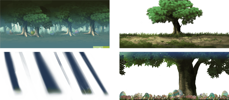 Whimsical Forest of Enchanted Trees PNG