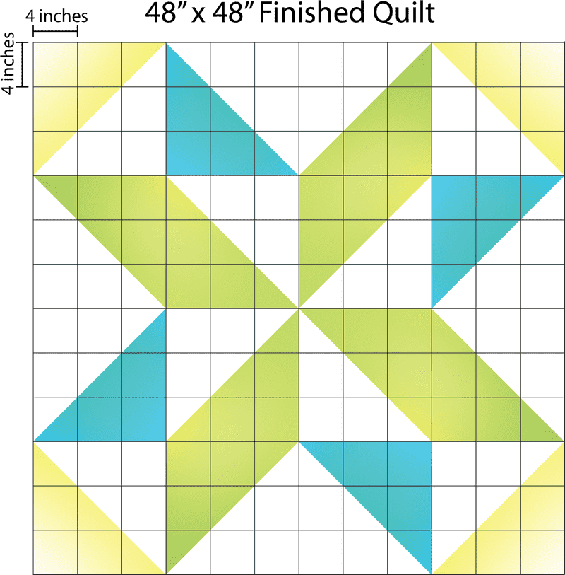 “Refreshing Green and Blue Quilt Blanket Design” PNG