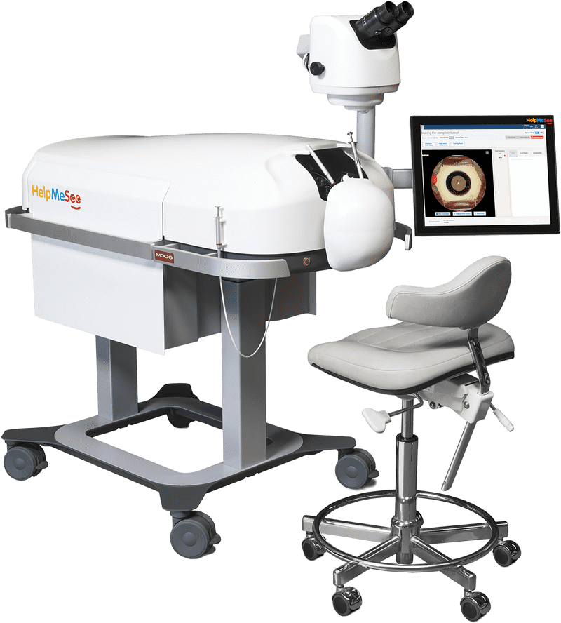 Advanced Diagnosis Hospital Equipment for Eye Care PNG
