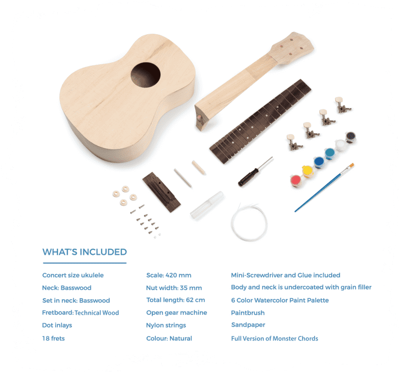 DIY Ukulele Kit Craft Your Own Musical Instrument PNG