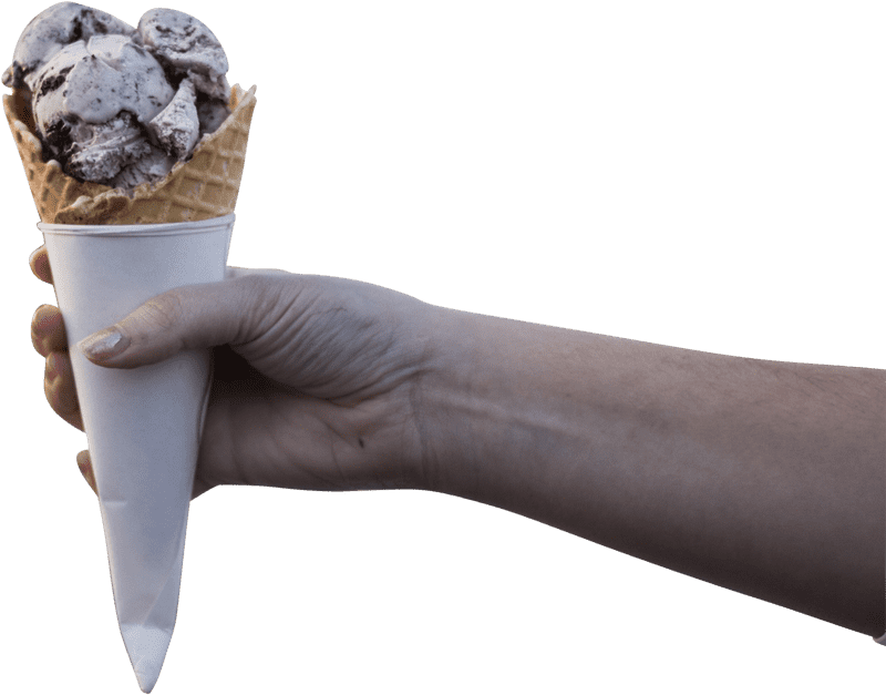 Deliciously Chilly Ice Cream Cone Delight PNG