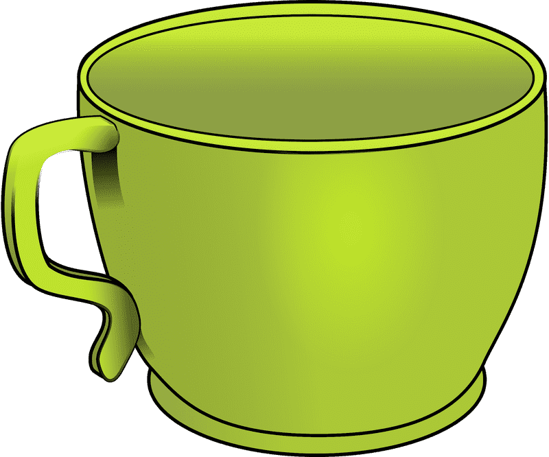 Bright Green Gelato Cup Delight PNG