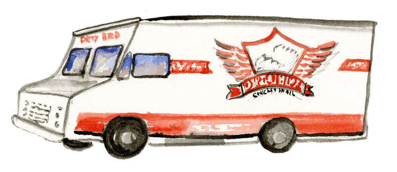 Waffle Delight Food Truck Express PNG