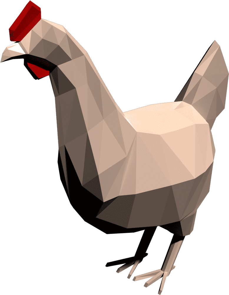 Polygonal Chicken Coop Design PNG