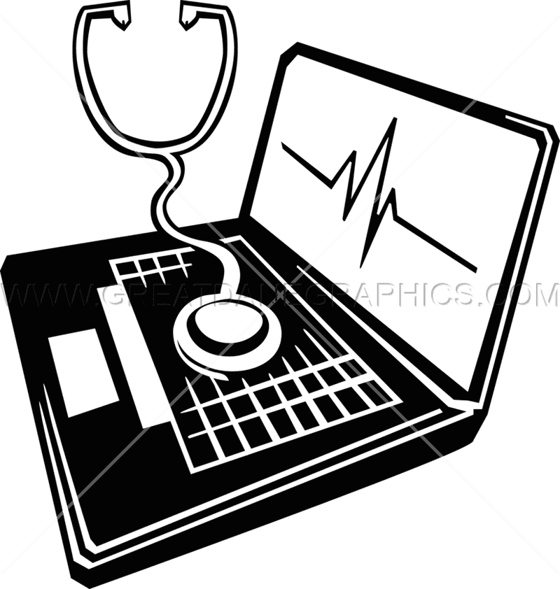 Stethoscope and Heartbeat Monitoring System PNG