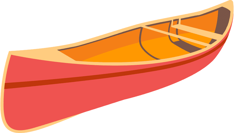 Vibrant Canoe Paddle for Water Adventures PNG
