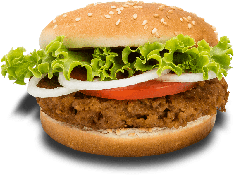 Savory Veggie Burger Delight PNG