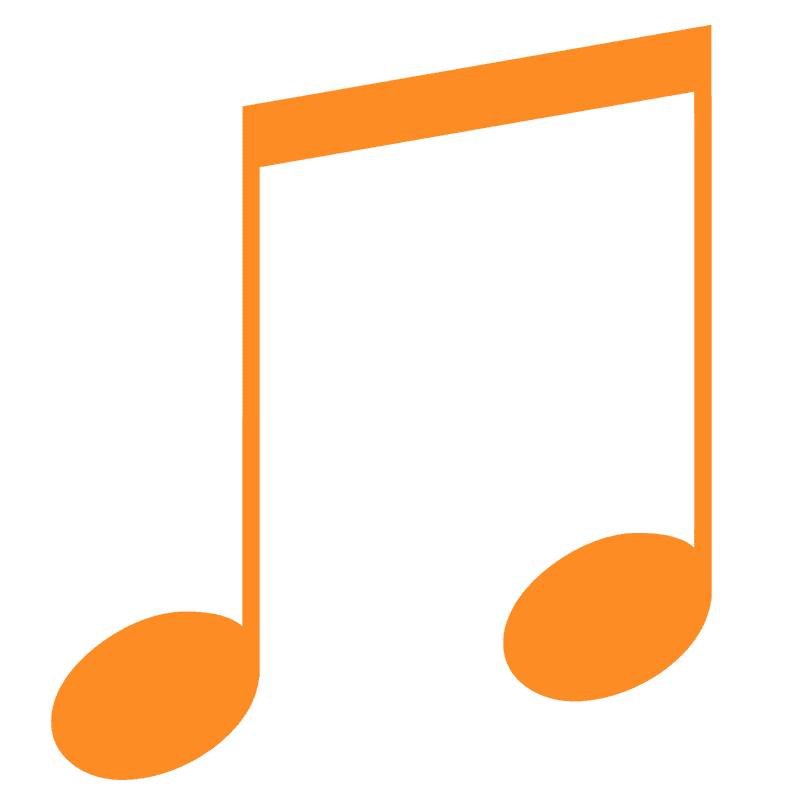 Vibrant Music Note Melody Design PNG