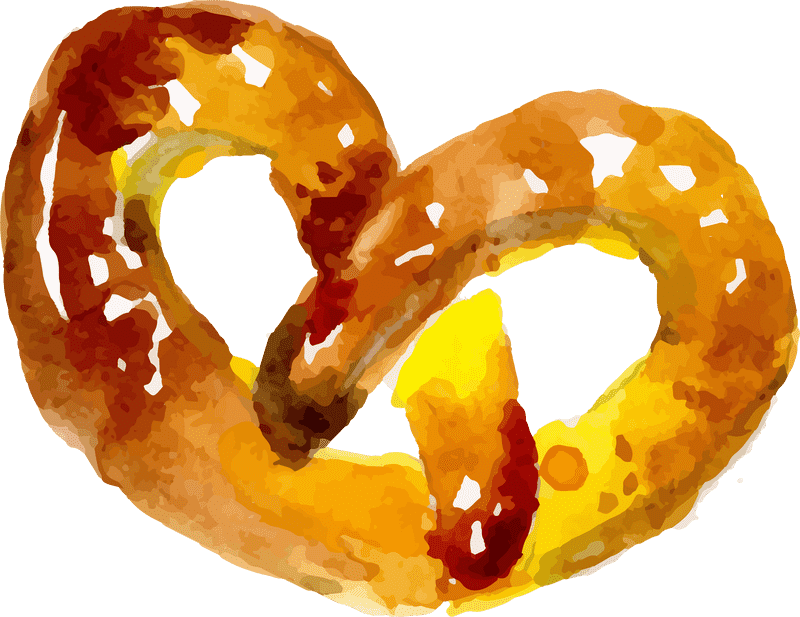 Deliciously Cheesy Pretzel Snack Delight PNG