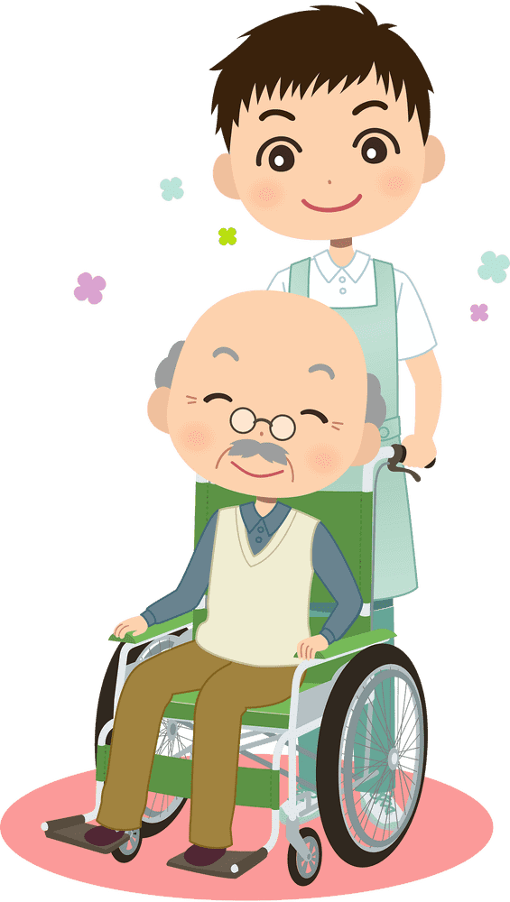 Nurturing Nurse Compassionate Care for Seniors PNG