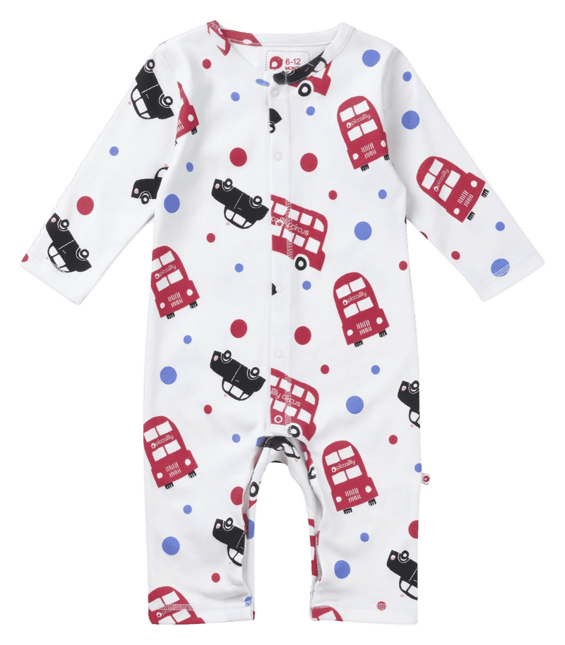 Charming Transport Adventure Onesie for Little Explorers PNG