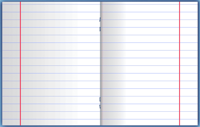 Open Notebook with Blank Pages for Ideas PNG