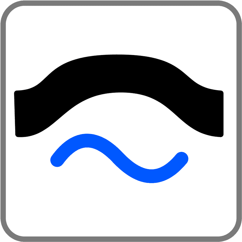 Flowing Curves of the River Bridge PNG