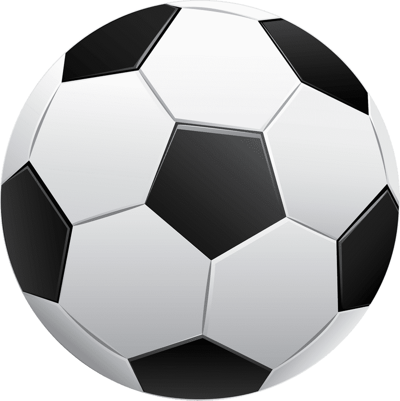 Classic Soccer Ball Design PNG