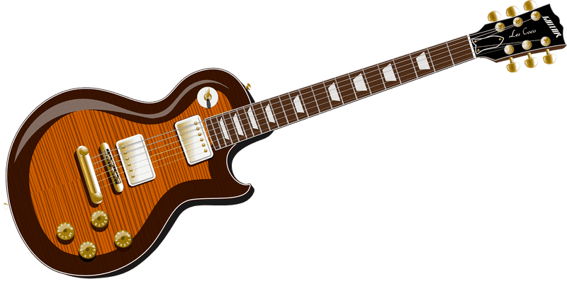 Elegant Electric Guitar Masterpiece PNG