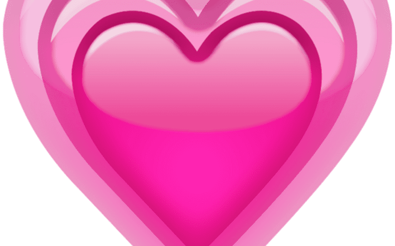 Radiant Pink Heart of Love PNG