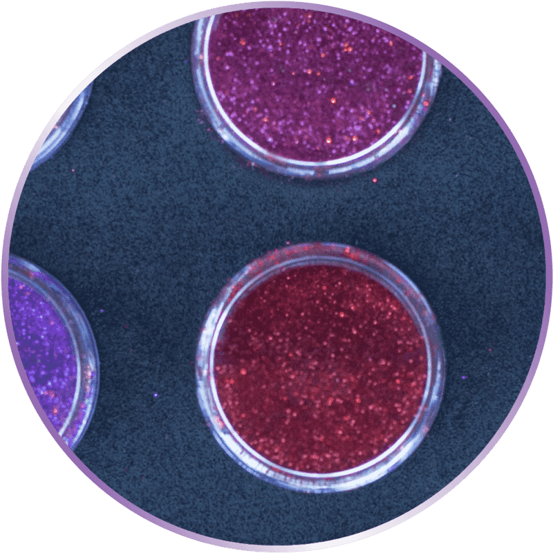 Glittery Delight A Spectrum of Sparkle PNG