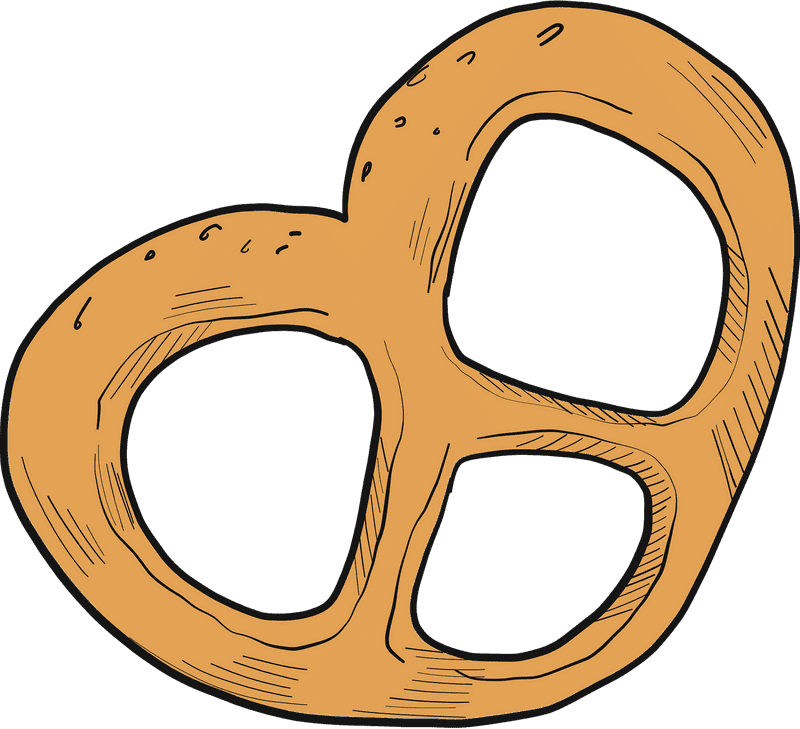 Deliciously Crunchy Pretzel Snack Delight PNG