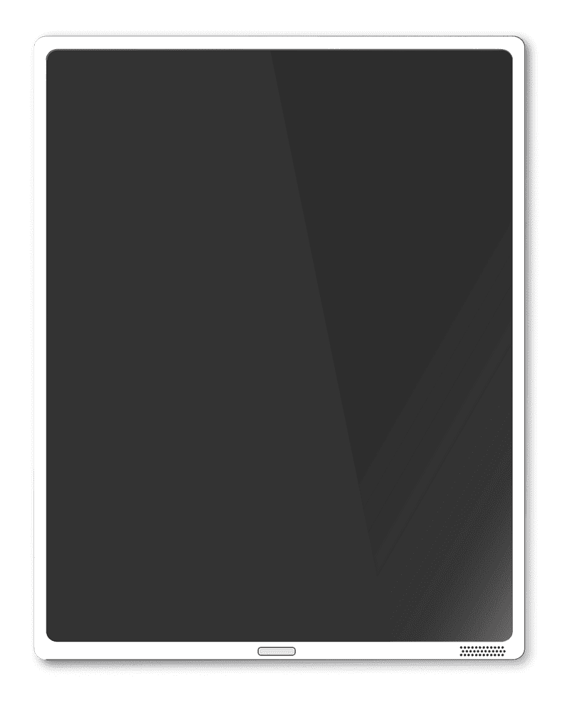 Modern Sleek Tablet Design Concept PNG