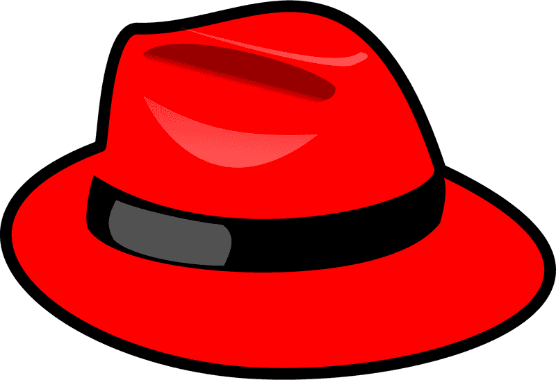 Vibrant Red Classic Hat PNG