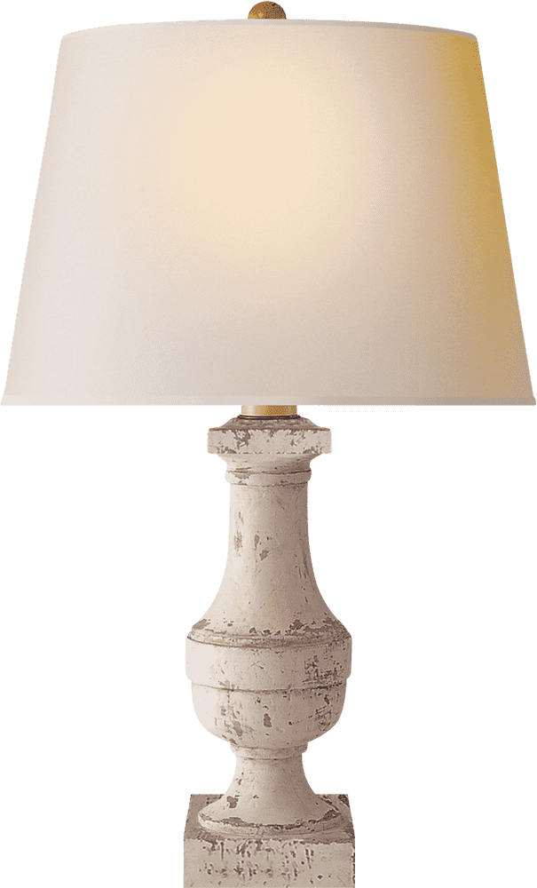 Elegant Vintage Oil Lamp with Soft Shade PNG