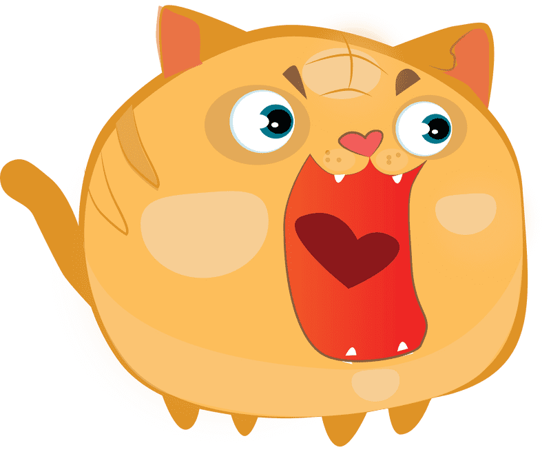 LOL Surprise Adorable Cat with a Big Heart PNG