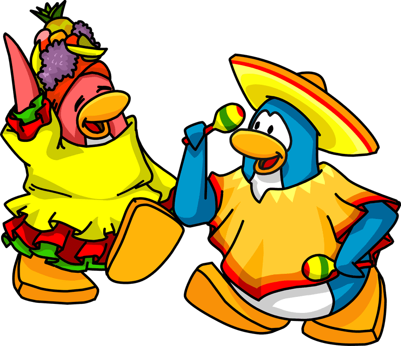 Postcard from the Fiesta Penguins PNG