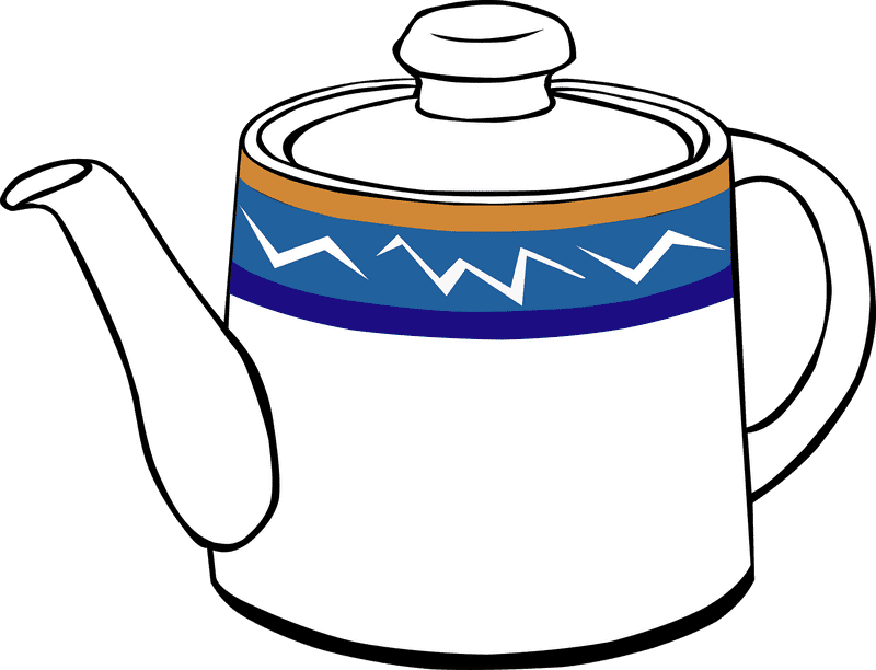 Fast Food Teapot Steaming Up the Quick Bites PNG
